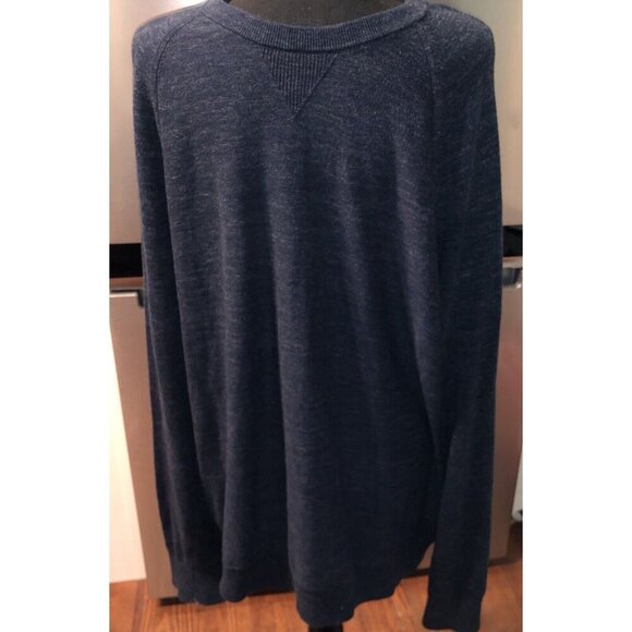 Banana Republic Other - Banana Republic Men’s Heather Blue Organic Cotton Longsleeve Sweater Size XLT